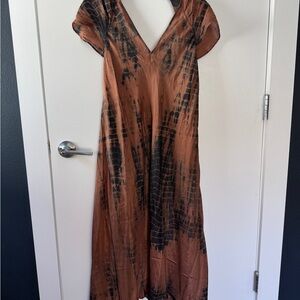 Silk Tie-Dye Dress
